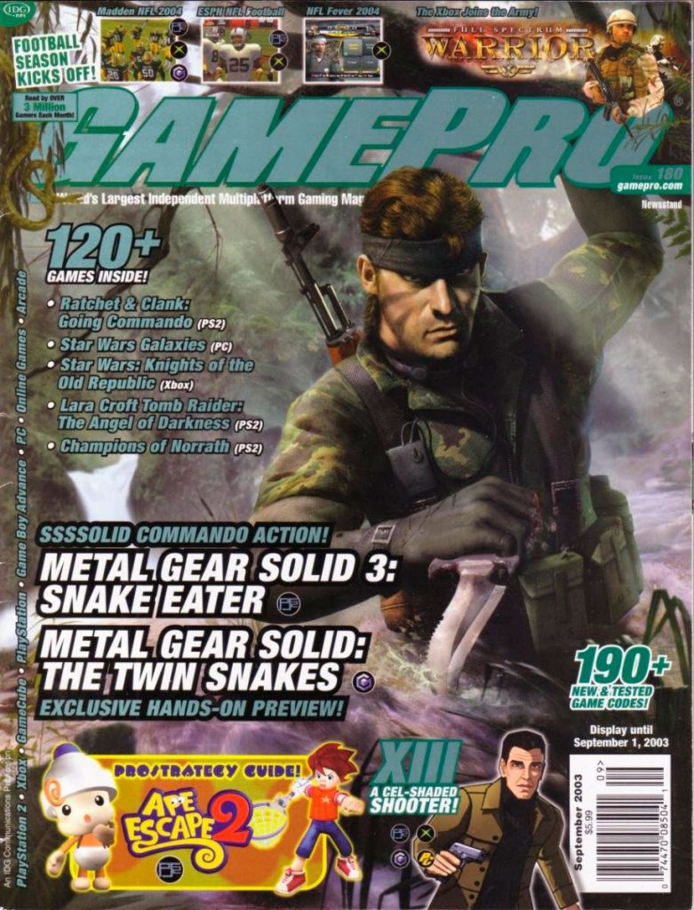 Portada de Gamepro. Septiembre, 2013.